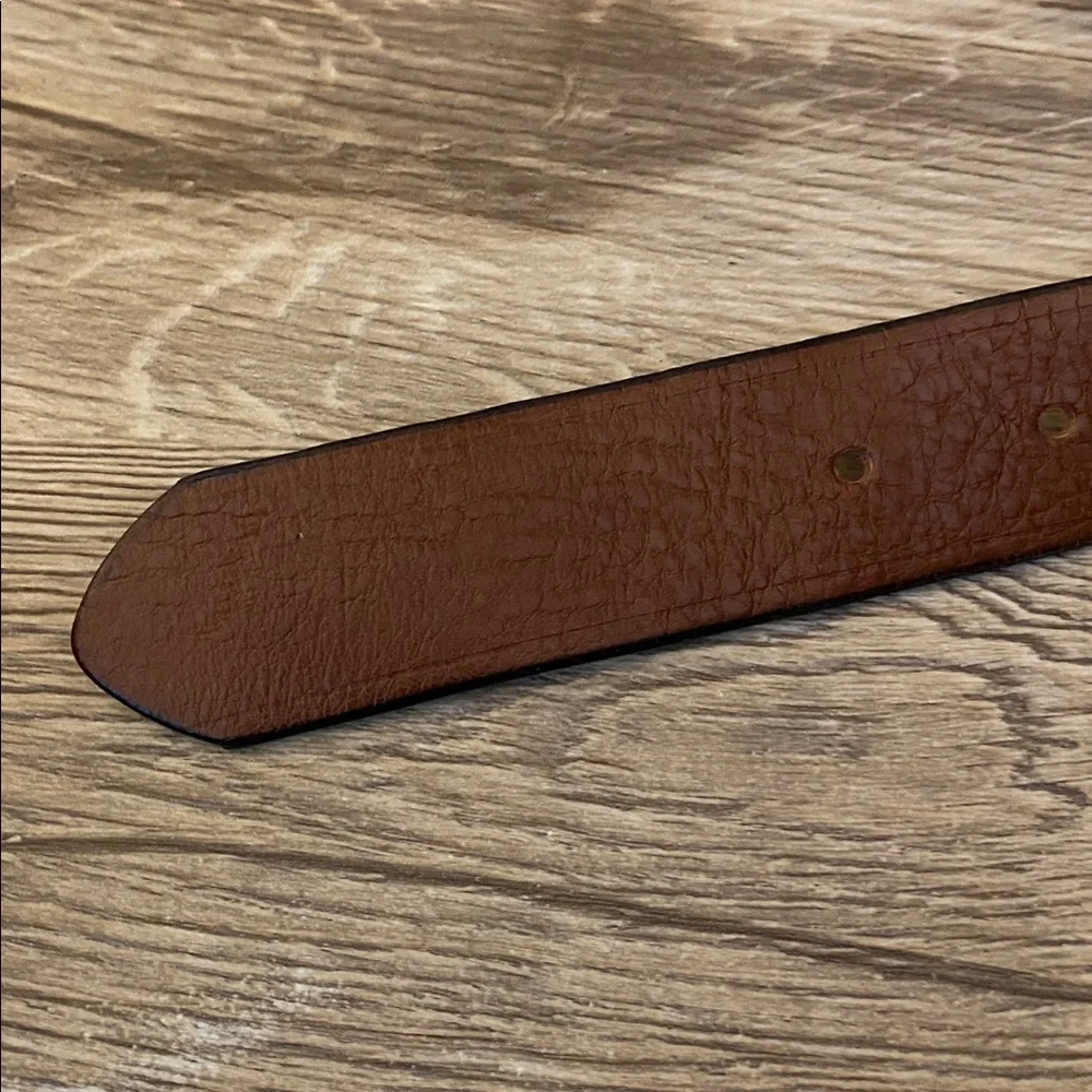 Madewell Perfect Leather Belt in Pecan - Picture 4 of 10